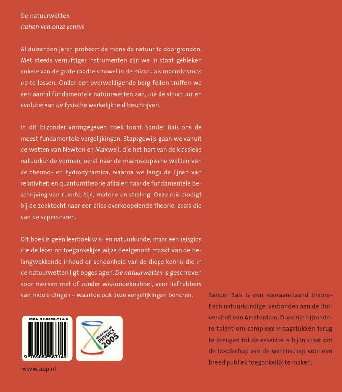 Achterkant van De natuurwetten