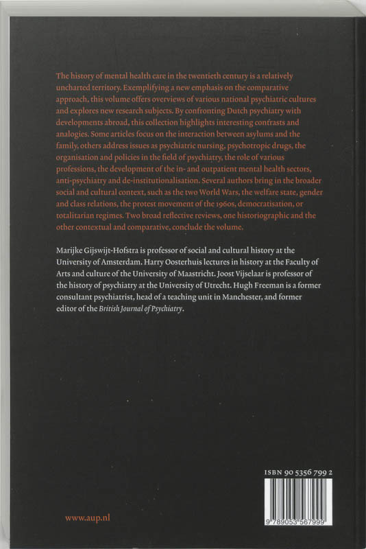 Achterkant van Psychiatric Cultures Compared