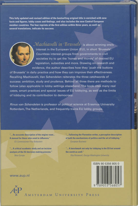 Achterkant van Machiavelli in Brussels