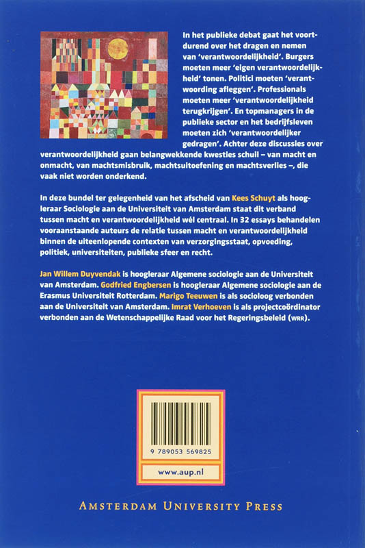 Achterkant van Macht en verantwoordelijkheid