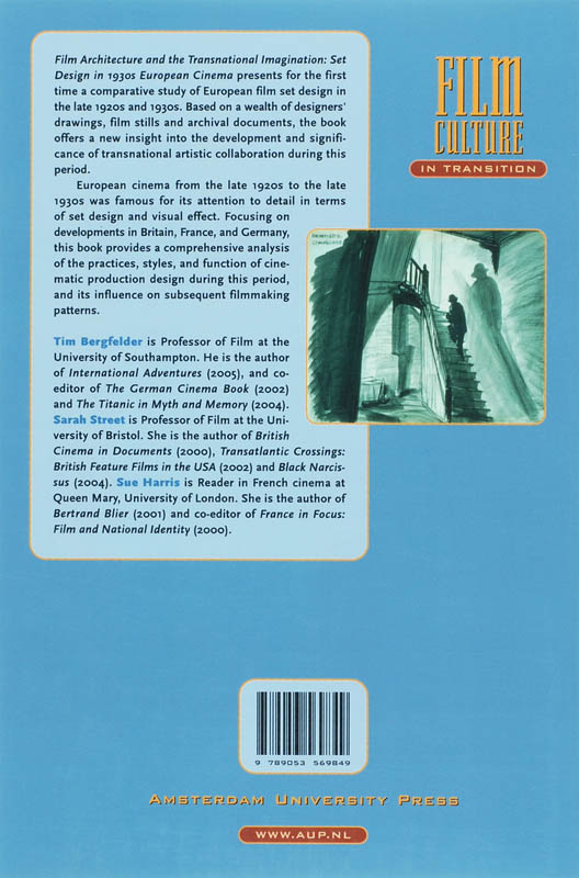 Achterkant van Film Architecture and the Transnational Imagination