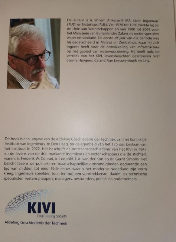 Achterkant van De drie stichters van het Koninklijk Instituut Van Ingenieurs