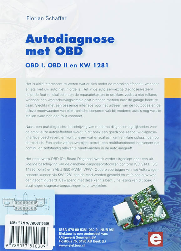 Achterkant van Autodiagnose met OBD
