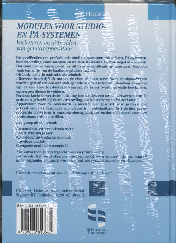 Achterkant van Modules voor studio- en PA-systemen