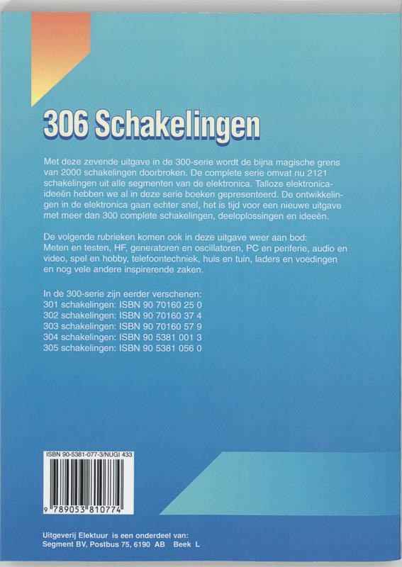 Achterkant van 306 schakelingen