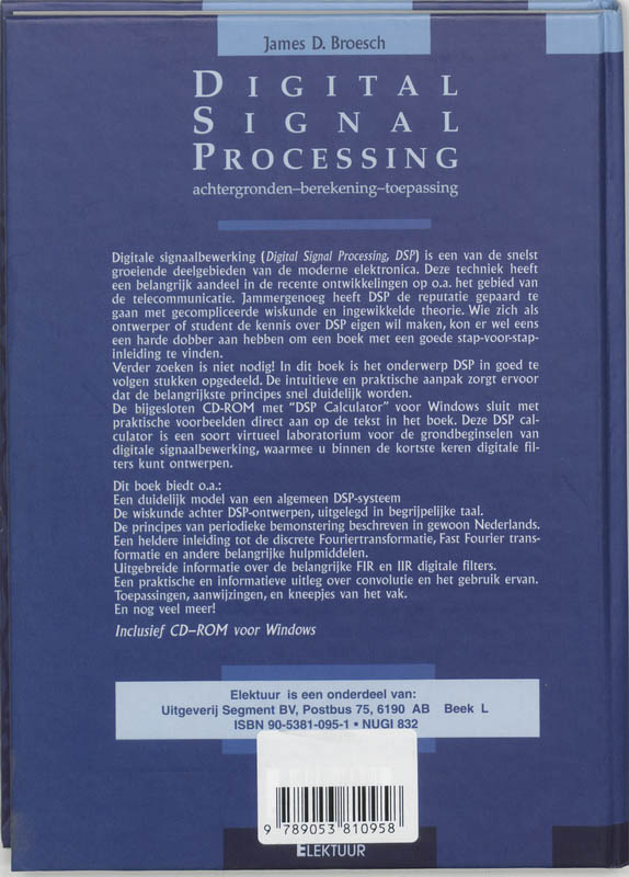 Achterkant van Digital Signal Processing
