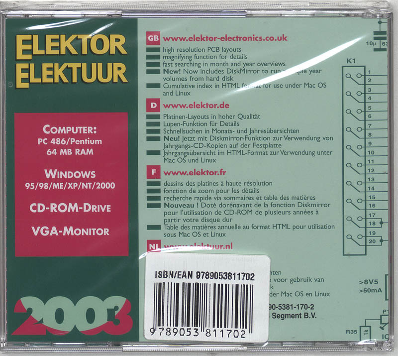 Achterkant van 2003