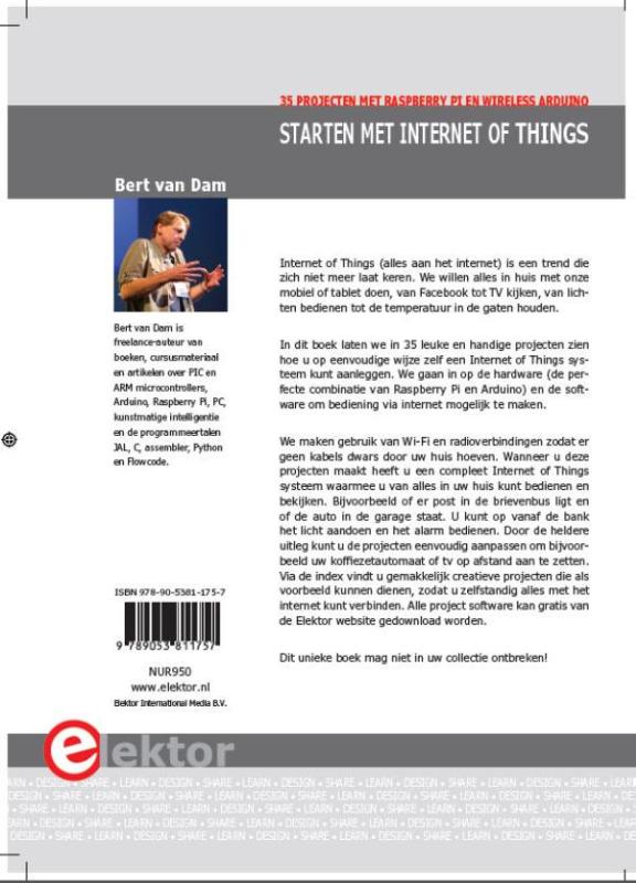 Achterkant van Starten met Internet of things