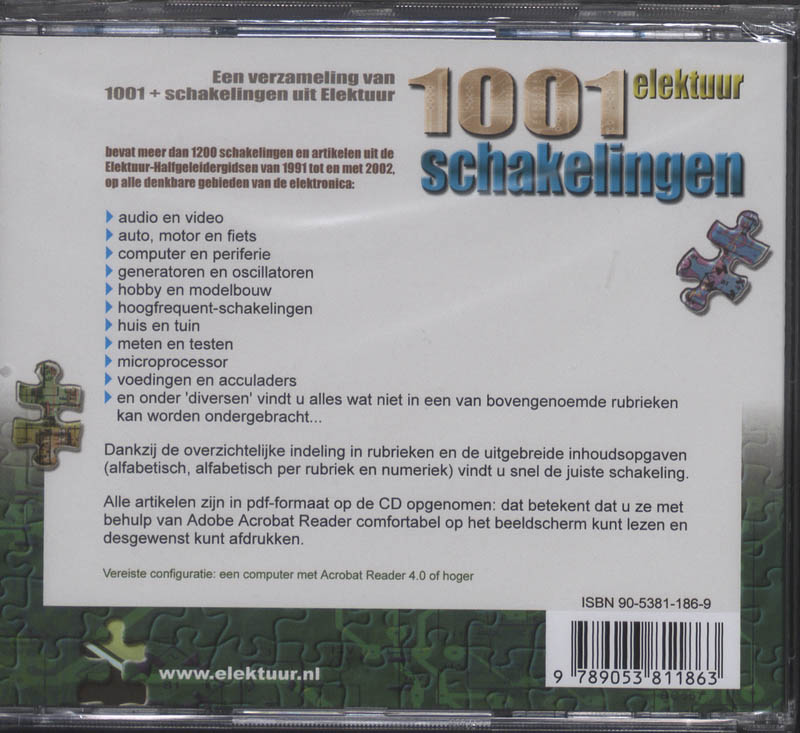 Achterkant van 1001 Schakelingen