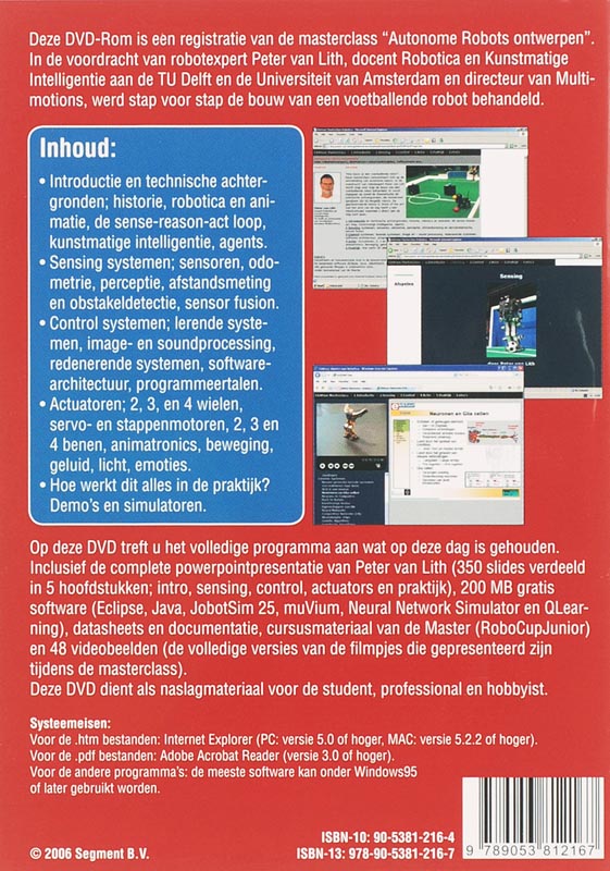 Achterkant van Masterclass Robotica
