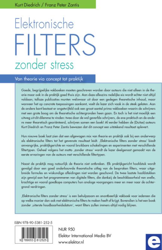 Achterkant van Elektronische filters zonder stress