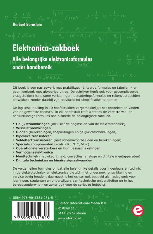 Achterkant van Elektronica-zakboek