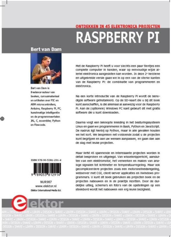 Achterkant van Raspberry pi