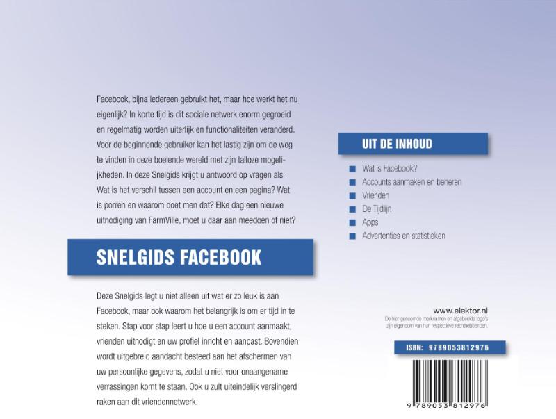 Achterkant van Snelgids Facebook