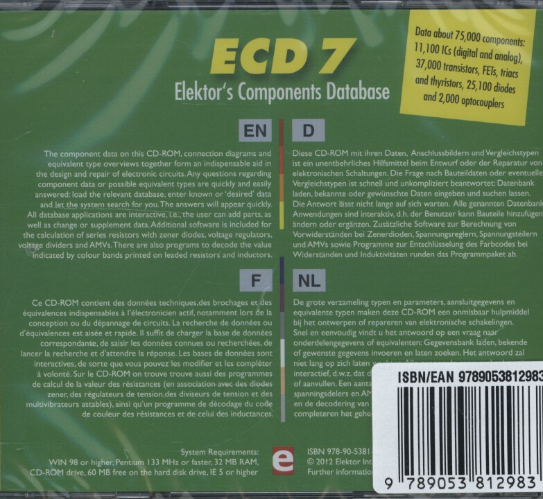 Achterkant van CD-ROM ECD 7