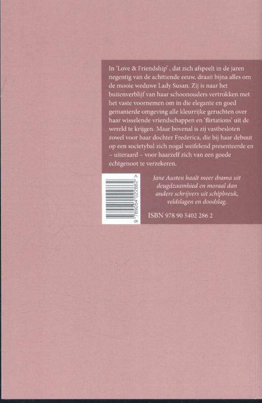 Achterkant van Love & friendship