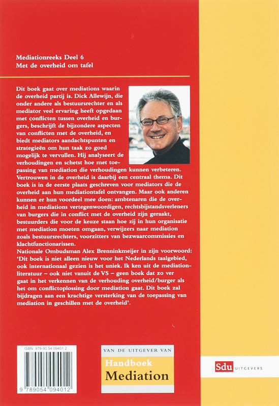 Achterkant van Met de overheid om tafel