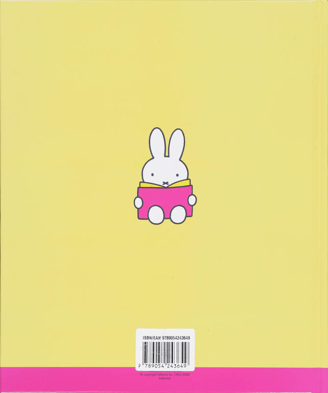Achterkant van Nijntje Negenmaandenboek
