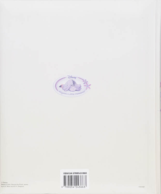 Achterkant van Eeyore Babyboek