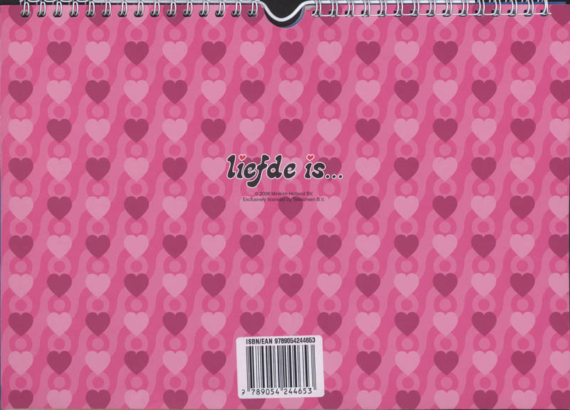 Achterkant van 2009 Liefde is