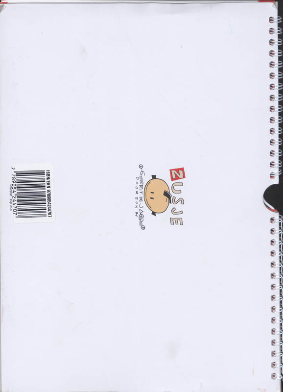 Achterkant van Familieplanner 2009 Zusje