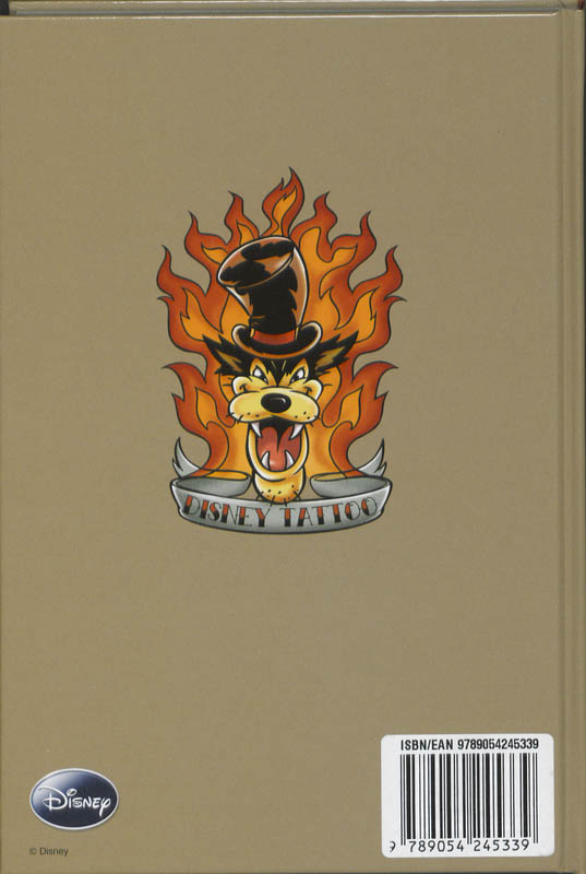 Achterkant van Schoolagenda 09-10 Disney Tattoo