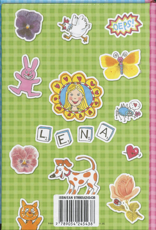 Achterkant van Schoolagenda 09-10 Lena Lijstje