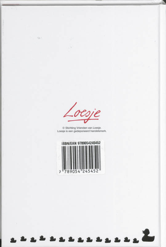 Achterkant van Schoolagenda 09-10 Loesje