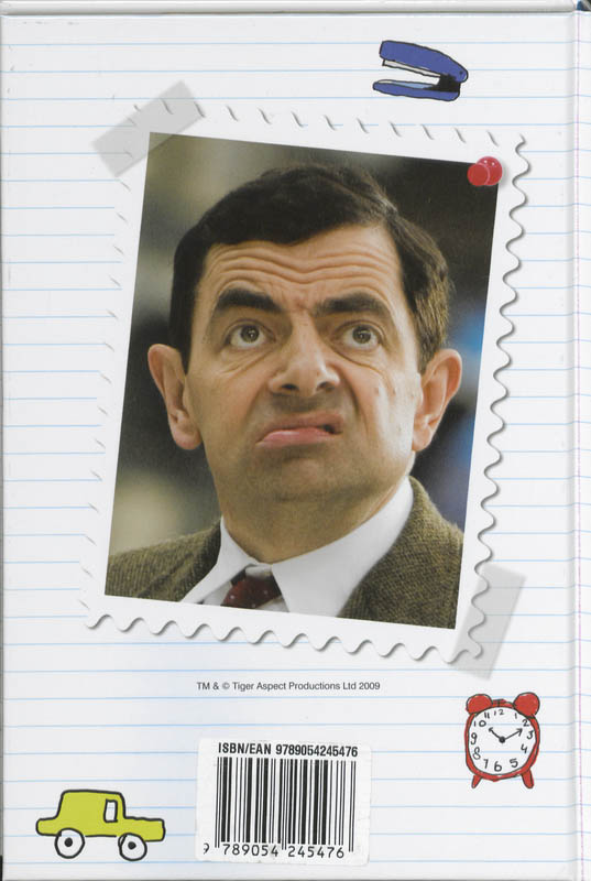 Achterkant van Schoolagenda 09-10 Mr Bean