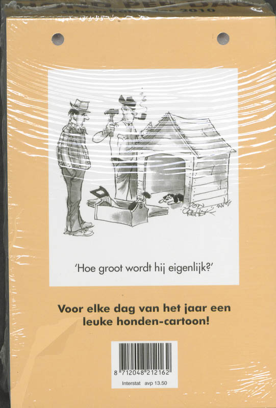 Achterkant van Scheurkalender 2010 Hond per dag