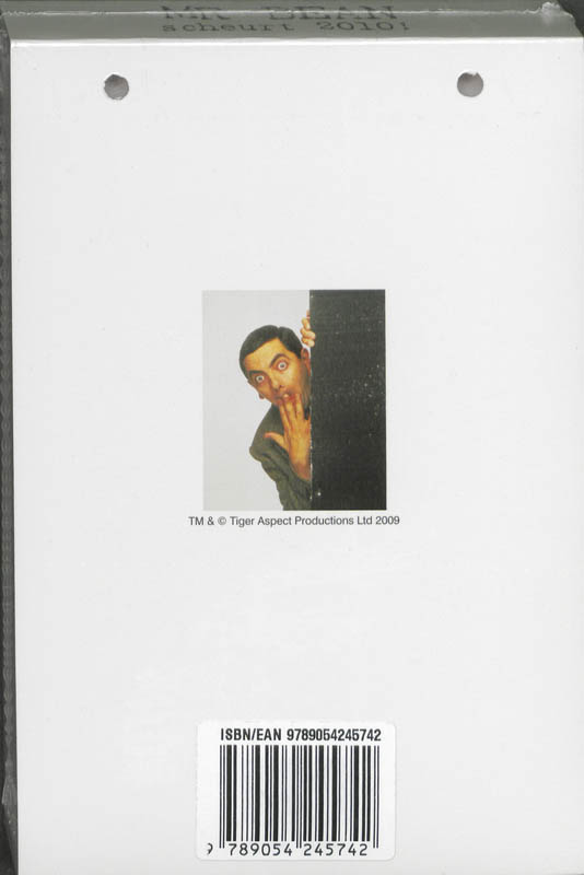 Achterkant van Scheurkalender 2010 Mr Bean