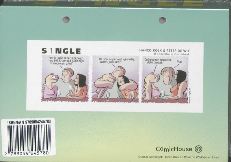 Achterkant van Scheurkalender 2010 Single