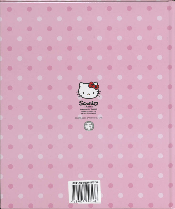 Achterkant van Hello Kitty Eerste Levensjarenboek