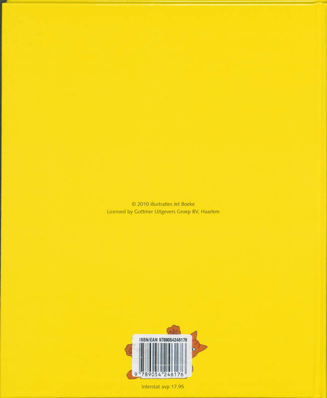 Achterkant van Dikkie Dik Negen maanden boek