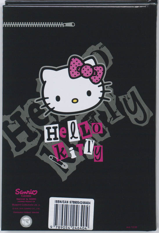 Achterkant van Schoolagenda 10-11 Hello Kitty