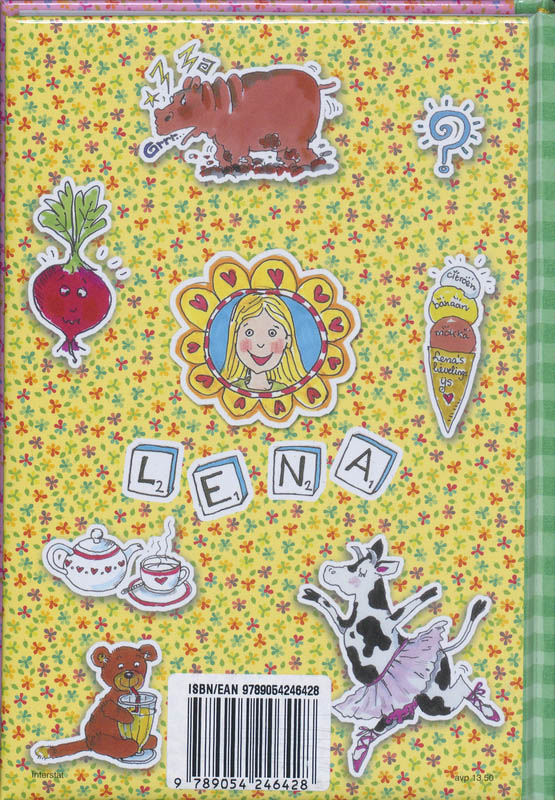 Achterkant van Schoolagenda 10-11 Lena Lijstje