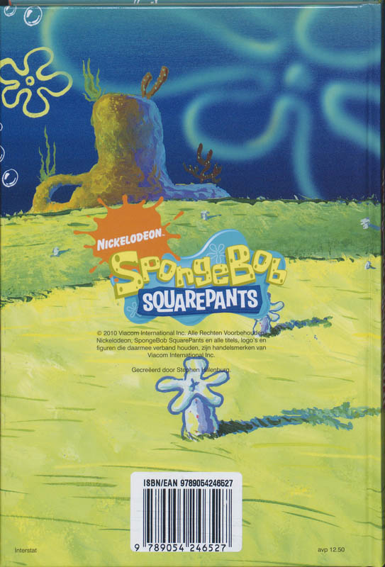Achterkant van Schoolagenda 10-11 Spongebob
