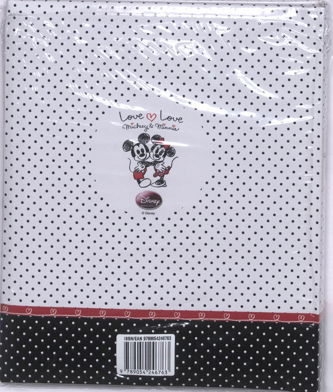 Achterkant van Mickey & Minnie Babyboek