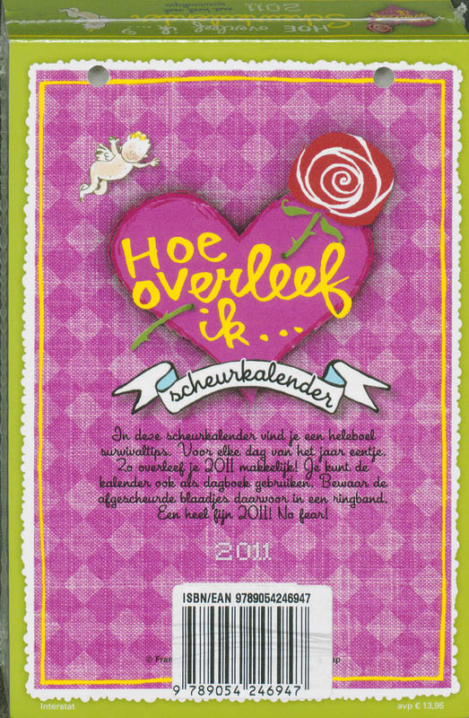 Achterkant van Hoe overleef ik... scheurkalender 2011