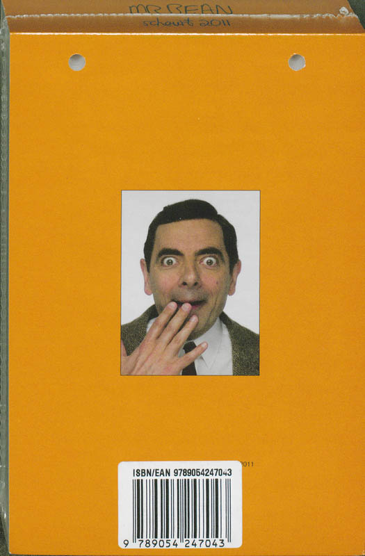 Achterkant van Scheurkalender 2011 Mr Bean