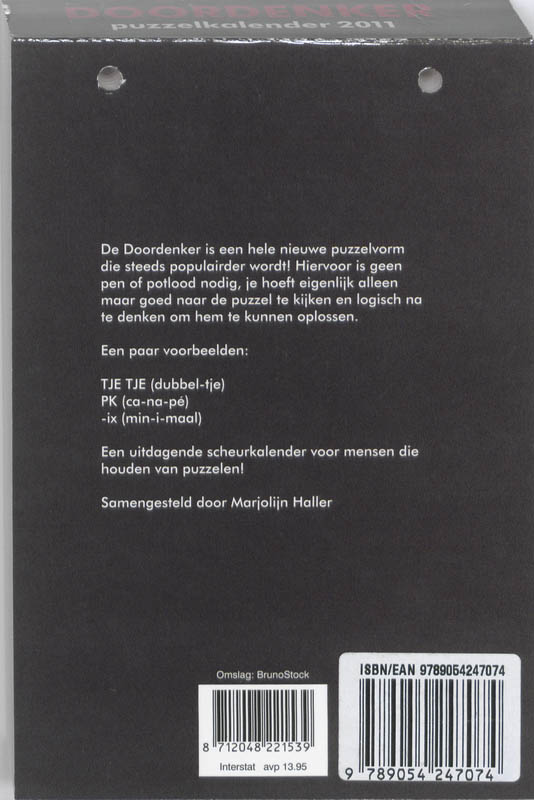 Achterkant van Doordenker