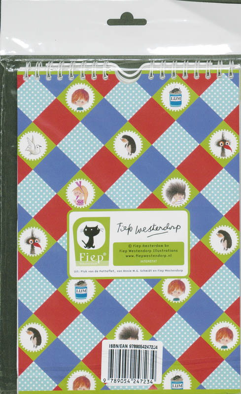 Achterkant van Pluk van de Petteflet Weekkalender 2011
