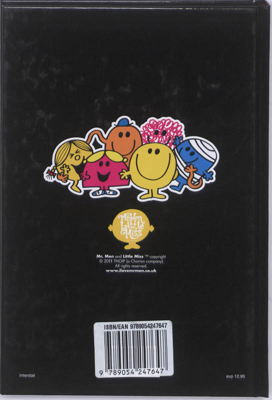 Achterkant van 11-12 Mr Men