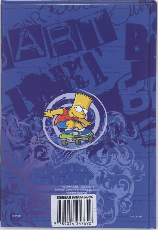 Achterkant van 11-12 Simpsons