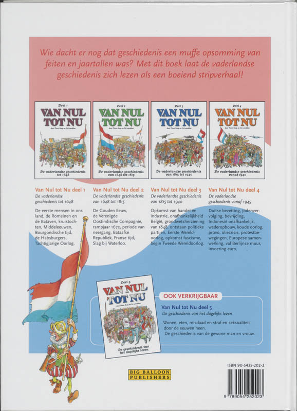 Achterkant van Van nul tot nu