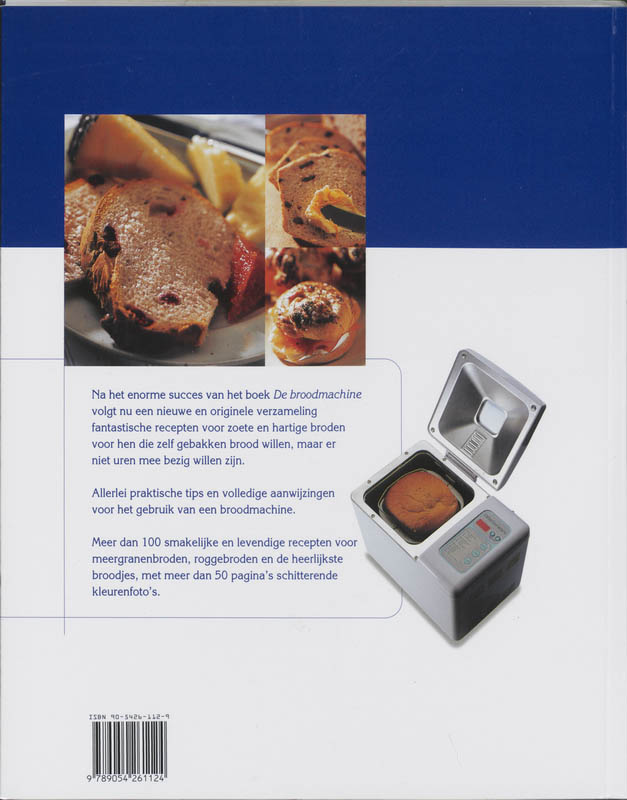 Achterkant van Het nieuwe brood machine boek