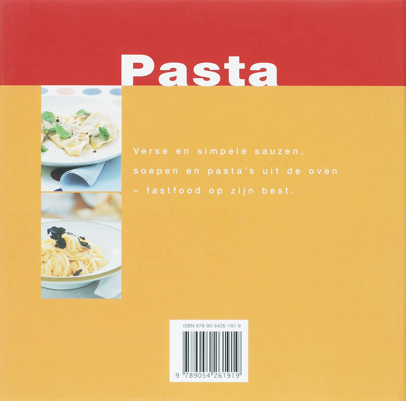 Achterkant van Pasta