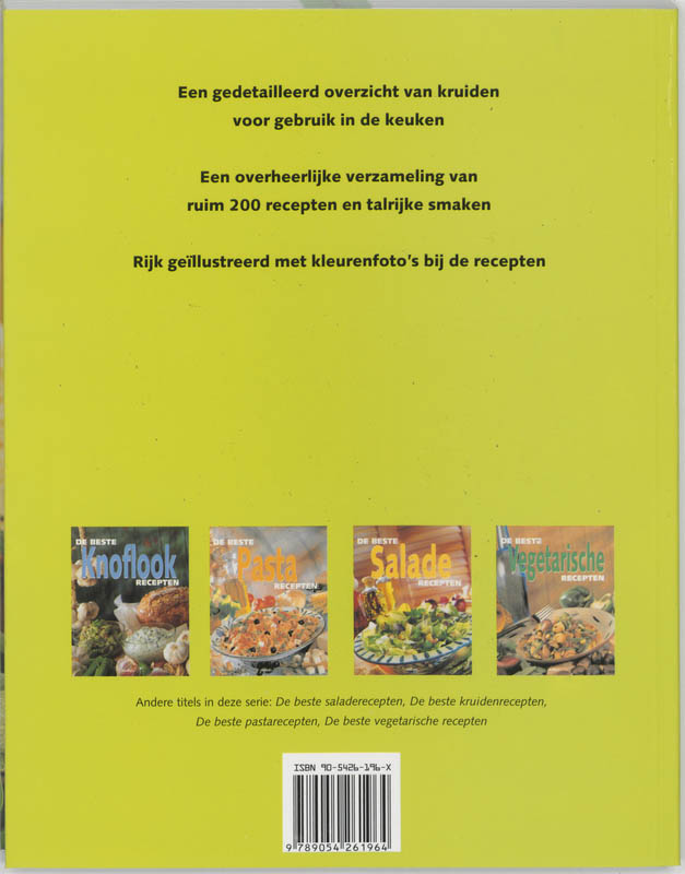 Achterkant van De beste kruidenrecepten