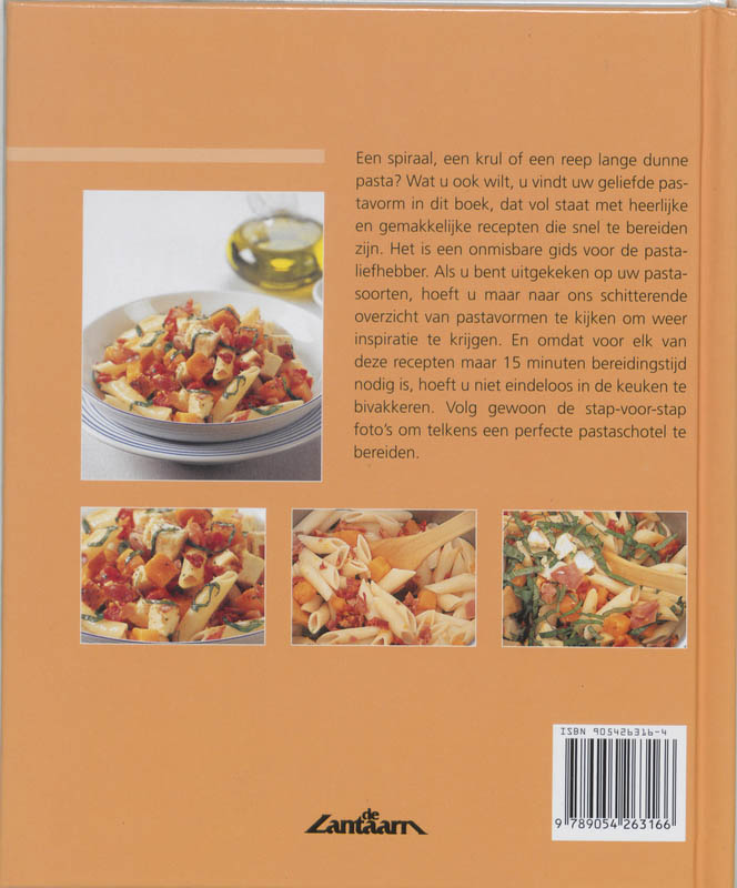 Achterkant van Pasta