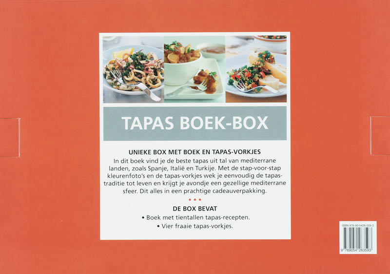 Achterkant van Tapas Boek-Box